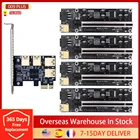 Набор PCI-E Express 1x To16x Riser 009S PLUS, адаптер карты PCIE 1 на 4, USB 3,0, адаптер, множитель карты для майнинга BTC ETH
