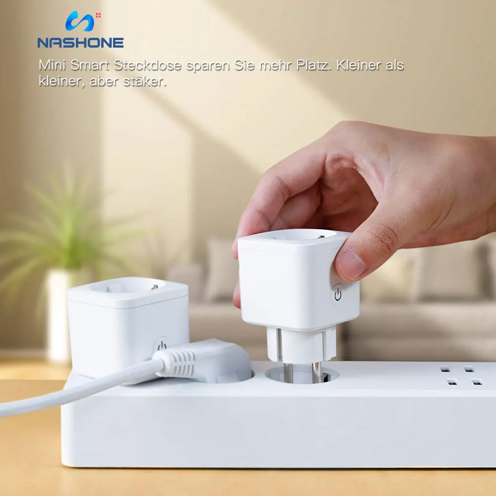 Умная розетка с ваттметром таймером Tuya измеритель мощности Wi-Fi одиночные розетки