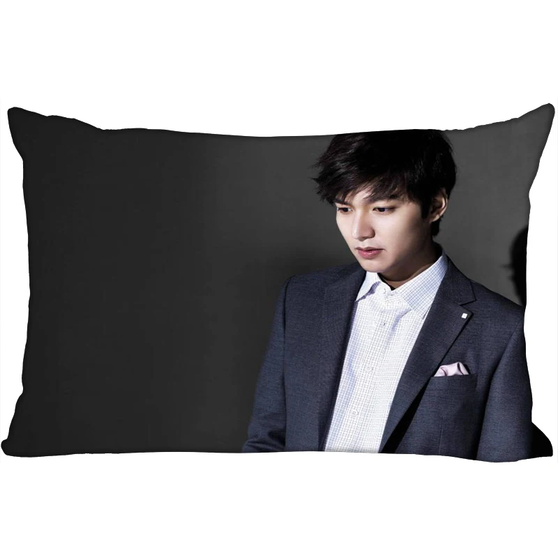 Горячая Ли Мин Хо печатные атласные Наволочки две стороны Стандартный шелк