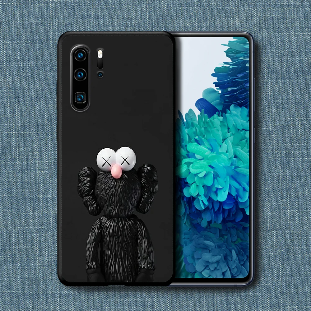 

Kaw Trendy Brands Phone Case For Huawei P Mate Smart 10 20 30 40 Lite Z 2019 Pro black Shell Pretty Hoesjes Tpu Funda Fashion