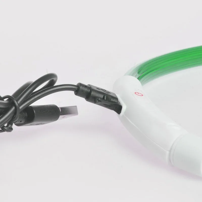 

Dog LED Collar USB PVC Tube Collar Charging Night Dog Collars Glowing Luminous Rechargeable LED Night Safety Flashing Glow