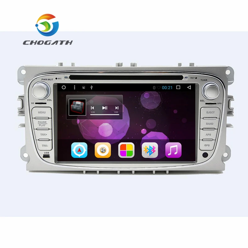 CHOGATH 2 Din 7 &quotAndroid 8 0 Quad core автомобильный DVD радио плеер для FORD FOCUS 2/MONDEO/S