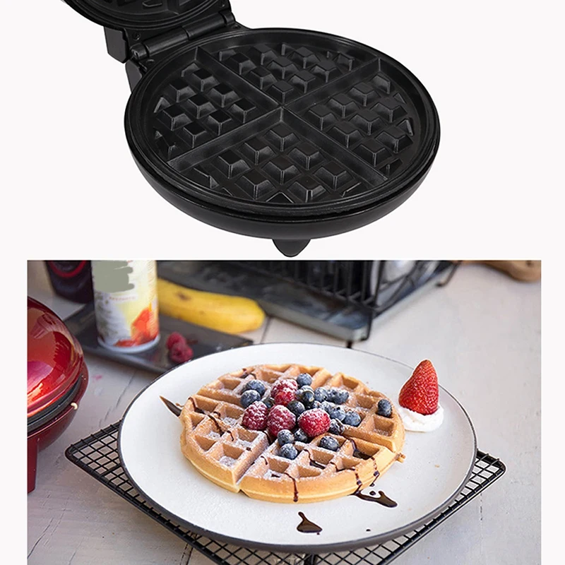 HOT!Electric Waffles Maker Heart Shape Waffle Egg Cake Oven Pancake Non-Stick Baking Pan Breakfast Machine Muffin Sandwich Iron | Бытовая