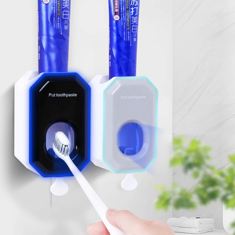 

Бытовая Автоматическая Зубная паста держатель дозатор зубная паста соковыжималка настенное крепление стойки аксессуары для ванной комнат...