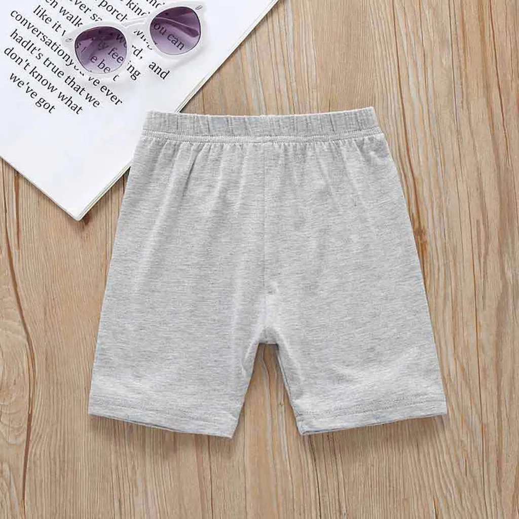 Однотонные детские брюки одежда для девочек мальчиков шорты размер 90 2020 летние