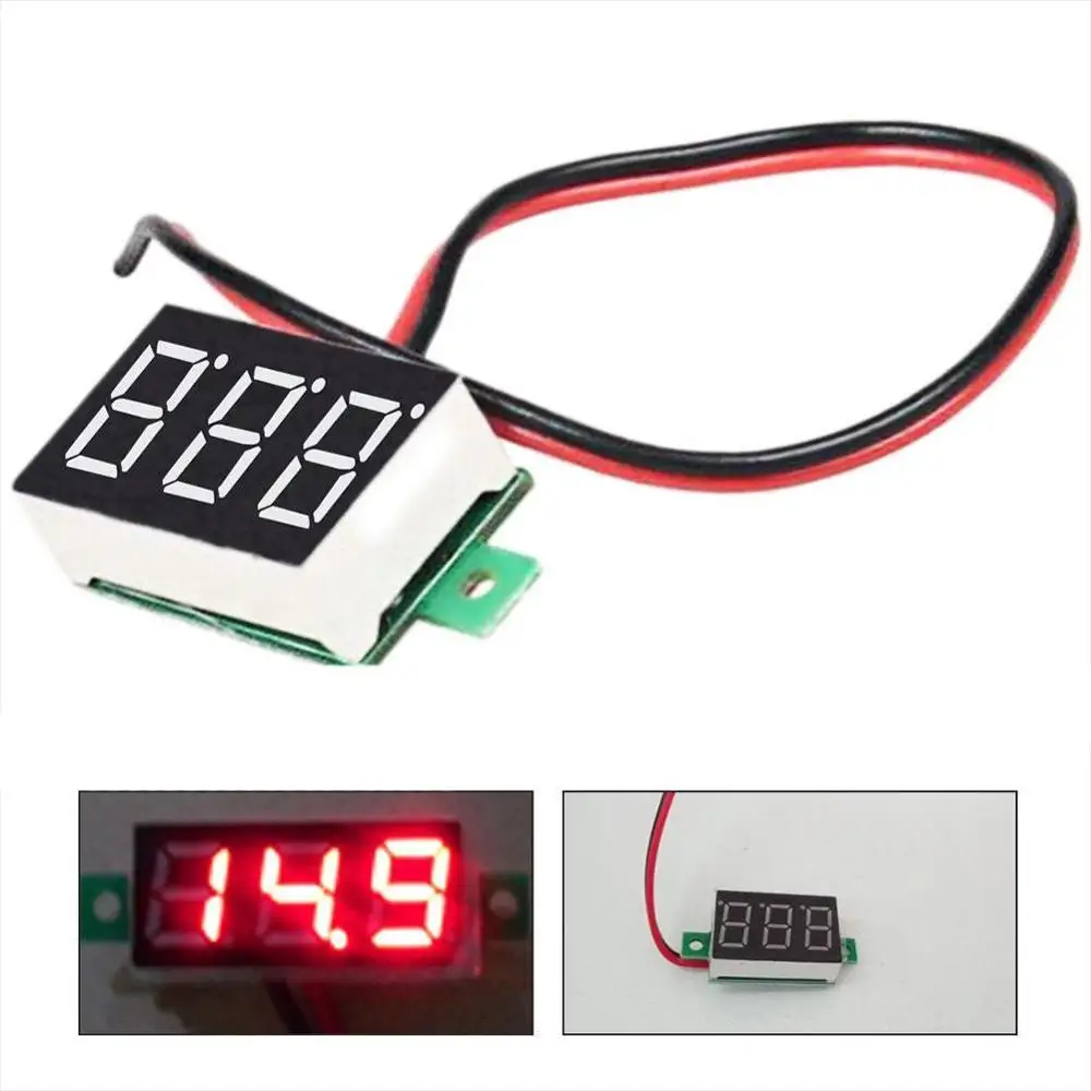 1 шт. измеритель напряжения постоянного тока светодиодный вольтметр 0 30 в