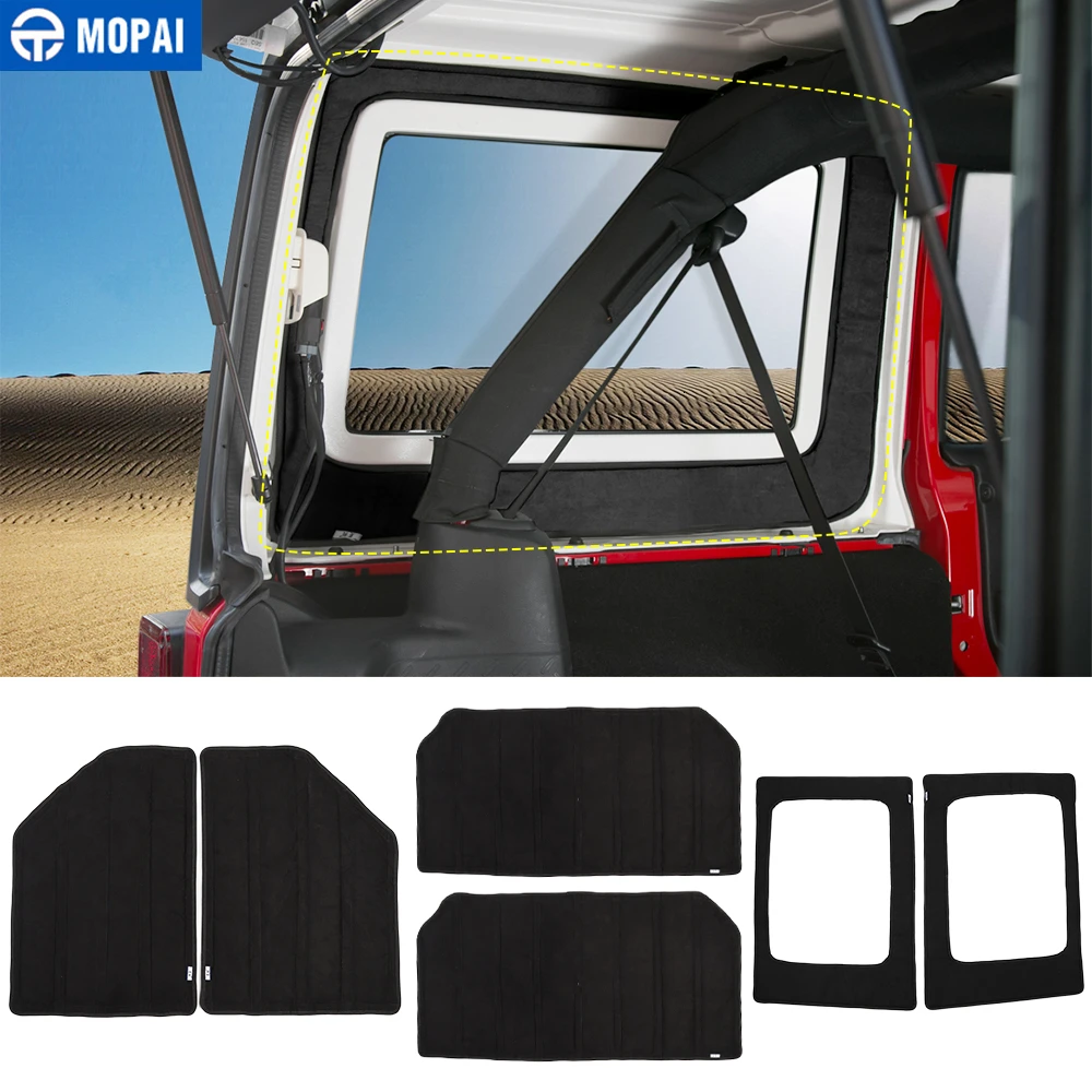 MOPAI Теплоизоляционный хлопок для Jeep Wrangler 07 10 комплект теплоизоляционных подушек