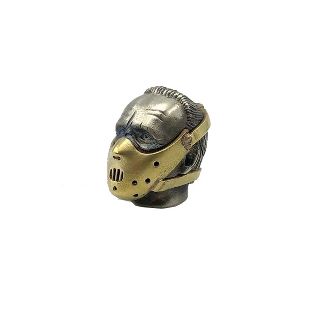 Brass Hannib Figures Knife Bead Woven Lanyard DIY Keychain Pendant Jewelry Accessories EDC Outdoor Tool Paracord Hanging | Спорт и