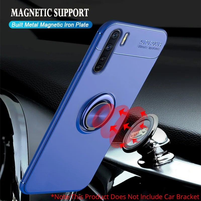 Чехол для OPPO F17 F15 F11 F9 Pro F7 F5 F3 F1 Plus F1s из мягкого силикона с магнитным вращением