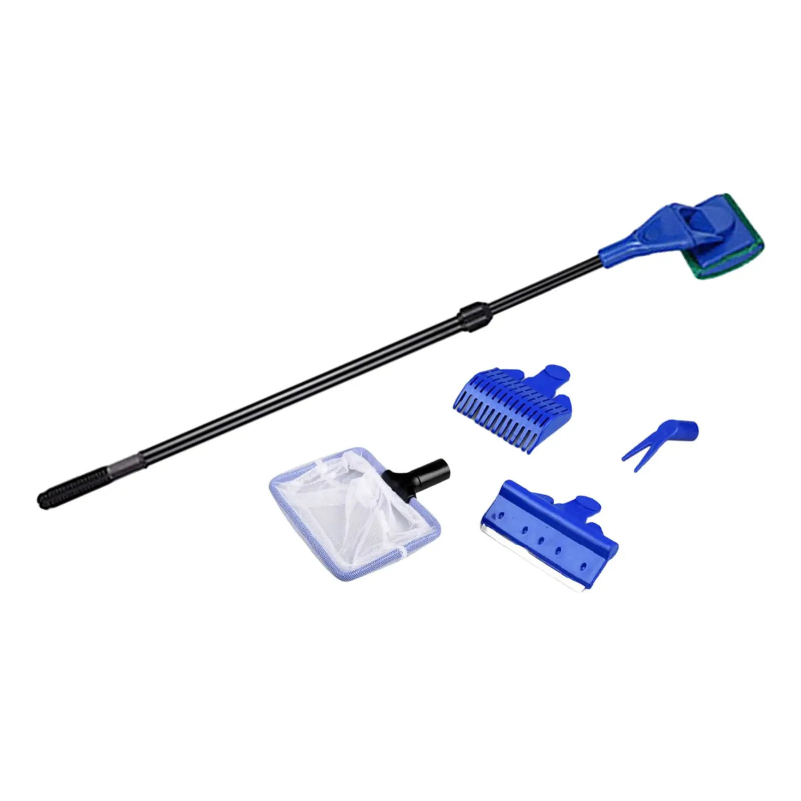 

Aquarium Fish Tank Clean Tool Kit Algae Scraper Gravel Rake Non-Slip Handle
