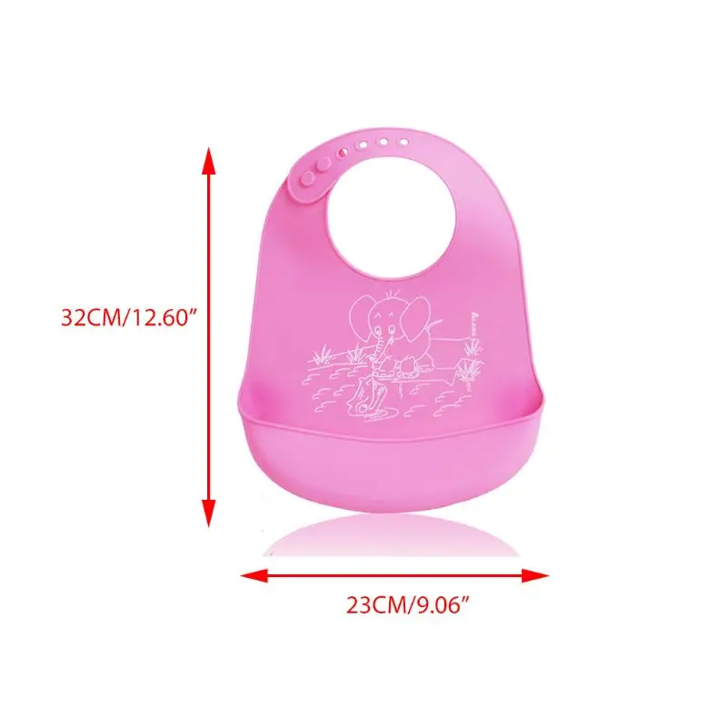 Детские нагрудники силиконовые водонепроницаемые Слюнявчики для кормления