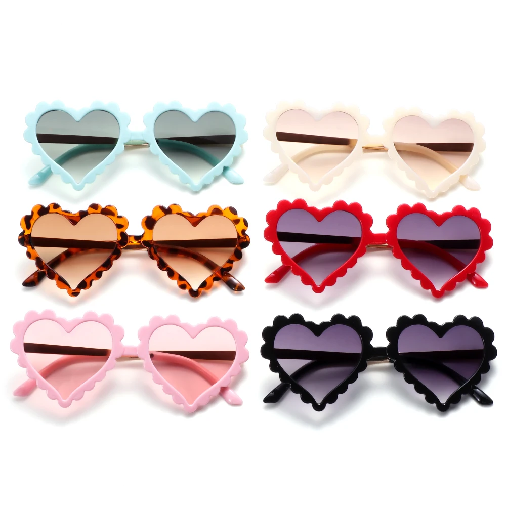 Детские солнцезащитные очки милые Солнцезащитные в форме сердца с защитой от
