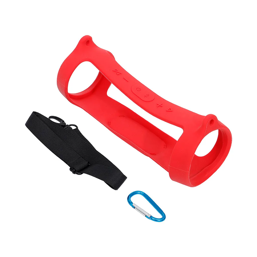 CARPRIE Silicone Speaker Case Cover Carabiner for Charge 4 Shell Portable Wireless Bluetooth Carry Sleeve case | Электроника