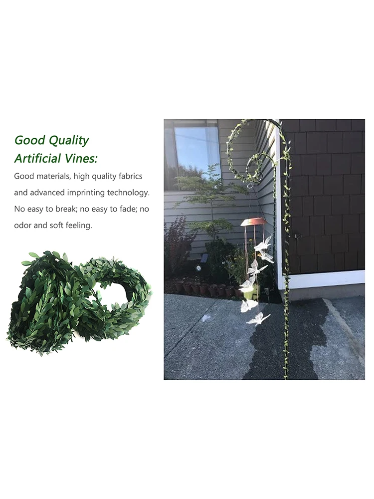 

7.5m Artificial Green Willow Leaves Garland Vine Wedding Greenery Willow Green Leaf Vine Simulation Rattan Christmas Wreath