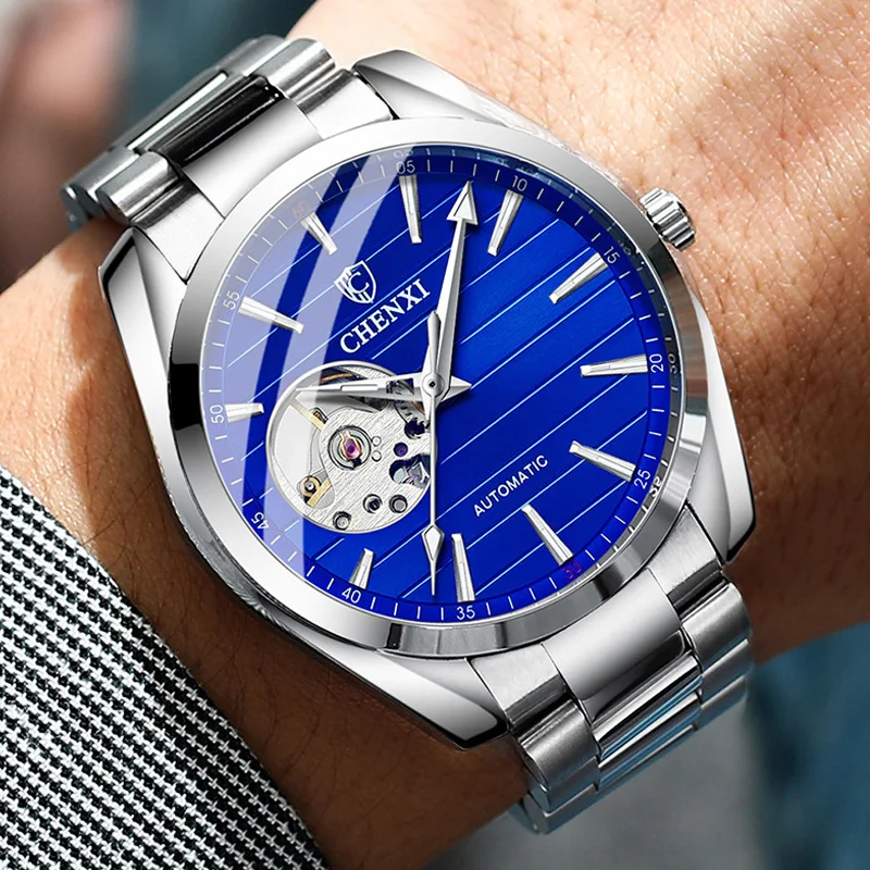 

Luxury Top CHENXI Brand Automatic Mechanical Watches for Men Stainless Steel Watch Man Luminous Pointer Daily Relogio Masculino
