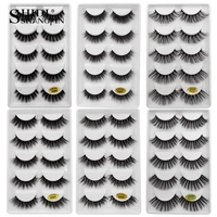 shidishangpin 50 pairs 3d faux mink lashes natural false eyelashes thick long makeup beauty tools extension fake lashes