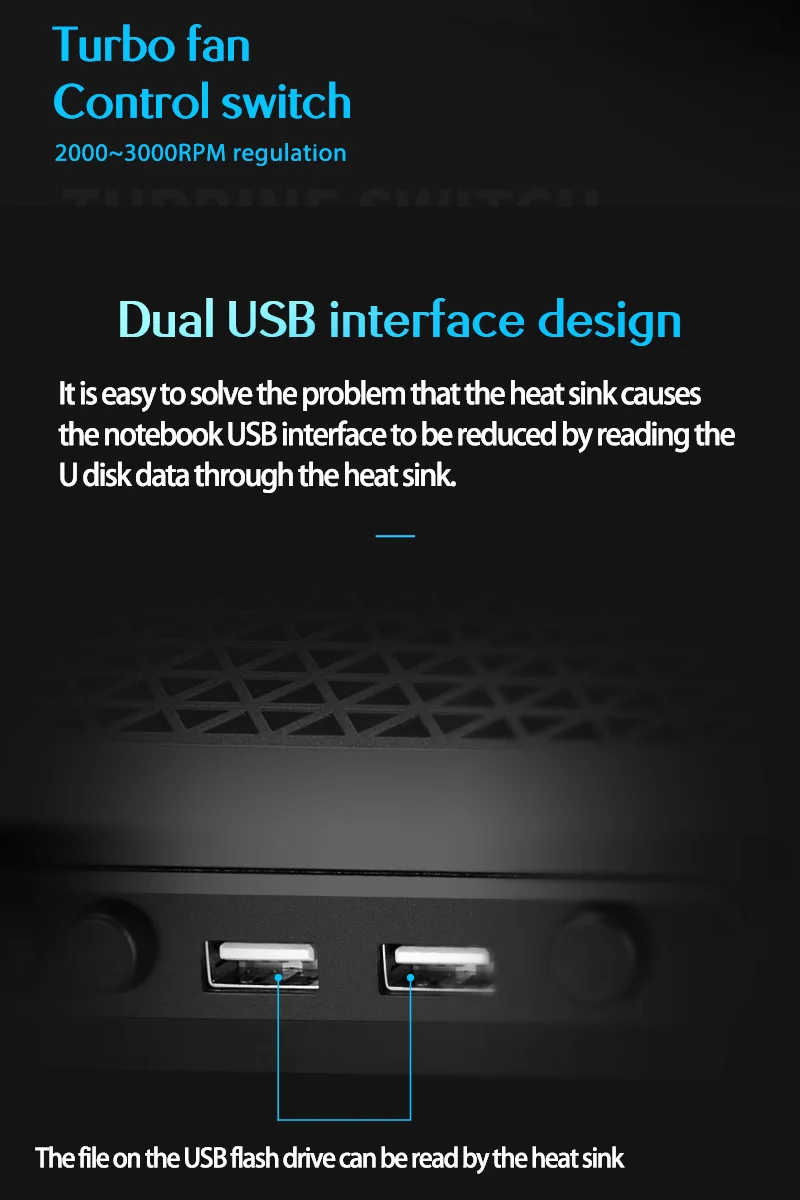 Llano ноутбук кулер 2 Порты usb и двумя Вентилятор охлаждения охлаждающая подставка под ноутбук Тетрадь подставка для 13,3/14/15,6/17,3 дюймов для ноутбука
