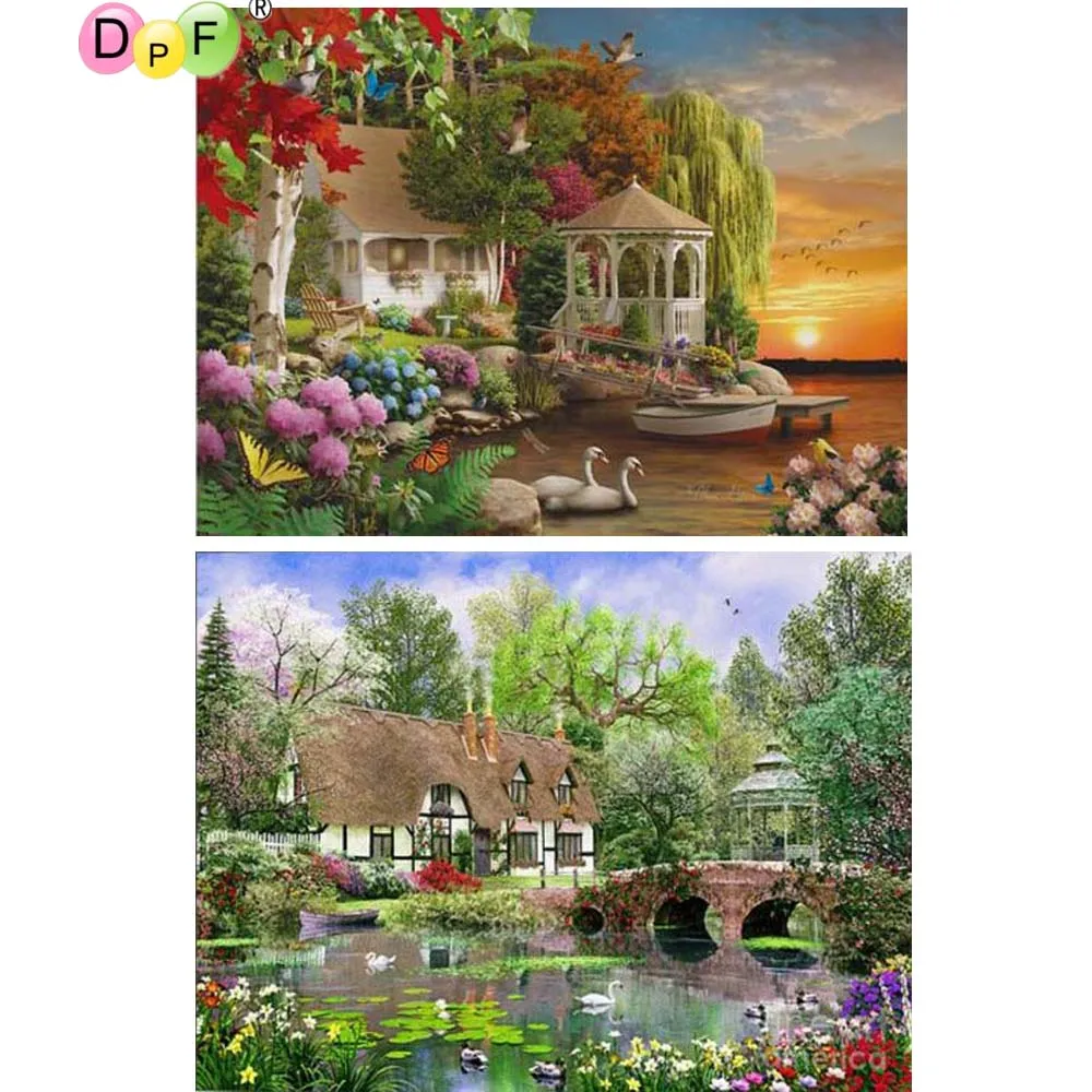 DPF картина вышитая бисером фоны для фотографирования малышей с Алмазная вышивка