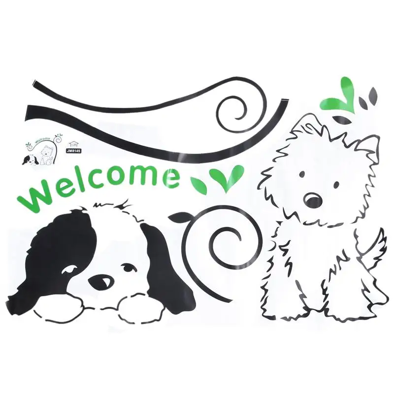 Милая собака Добро пожаловать Бэнкси виниловая художественная Наклейка на стену