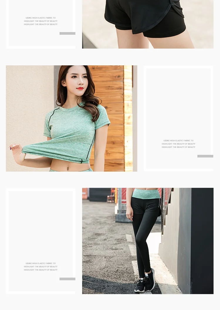

Yoga Clothes Yoga Suit Female Large Size Loose Fitness Yoga Set Sports Running Quick-drying Clothes 5 Piece Suit Gym Sportswear