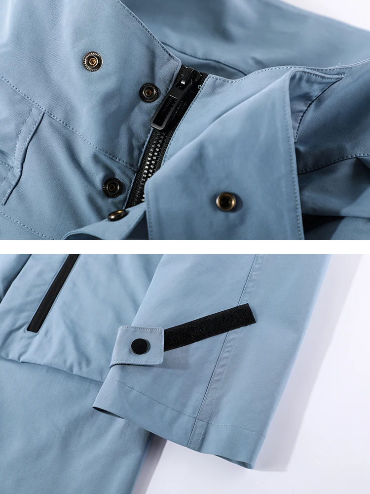 Пионерский лагерь осенняя мода куртка с длинным рукавом Тренч мужской черный