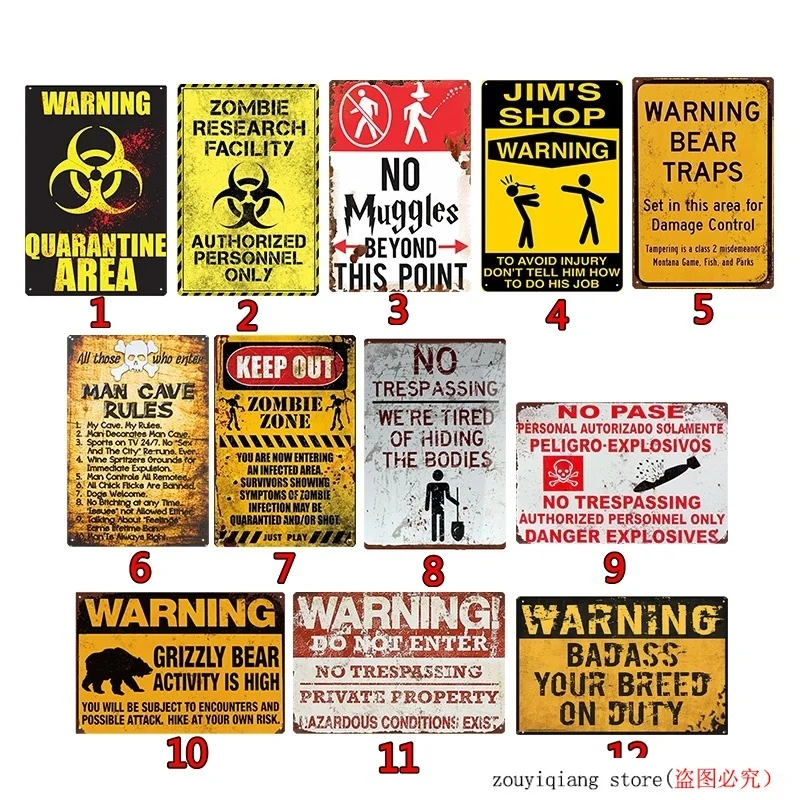 Предупреждение ительный металлический знак для продажи постер Настенный декор