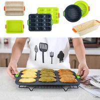 french bread silicone mold silicone bread pan cake mold for cake bakeware tray silicone round pound cake mold household