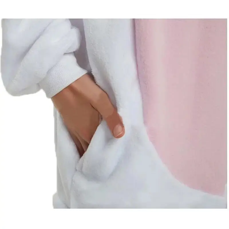 HKSNG новый черно белый Кот кигуруми Onesie животных зимние фланелевые пижамы