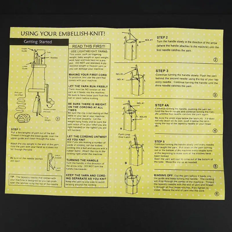 Творческий Вязание машина украсить в ручную вязаные жгутовых полосок шпуля Knitter