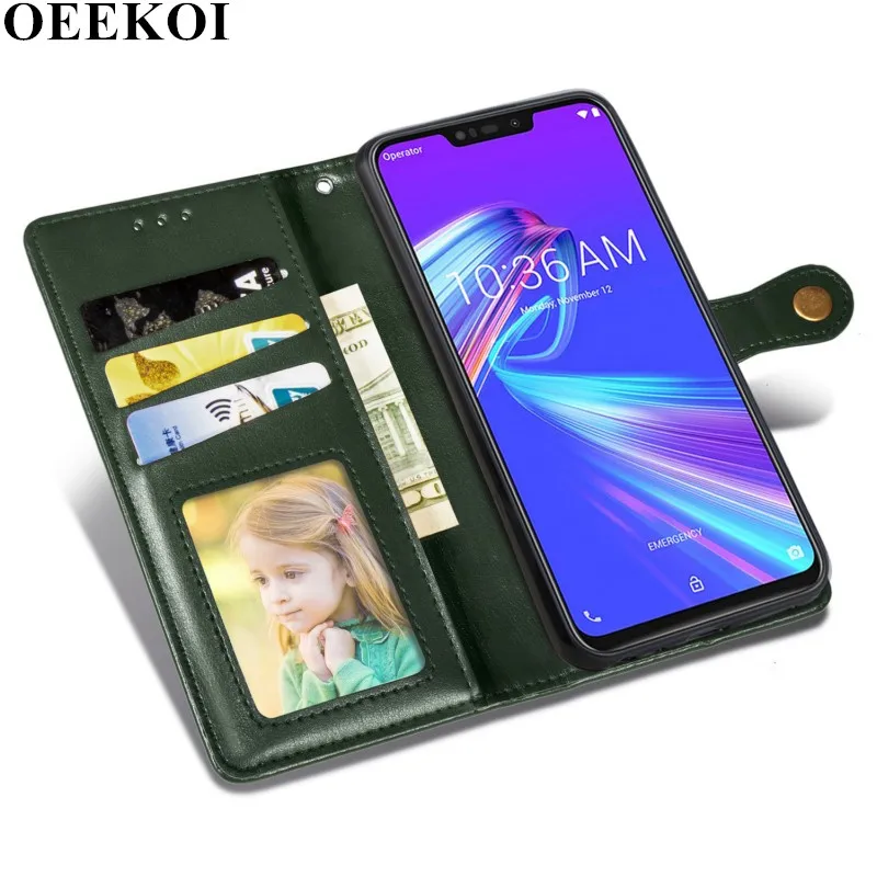 Чехол-бумажник OEEKOI из искусственной кожи для Asus ZenFone Live L2 ZA550KL ZB633KL ZB631KL ZB601KL ZB602K |