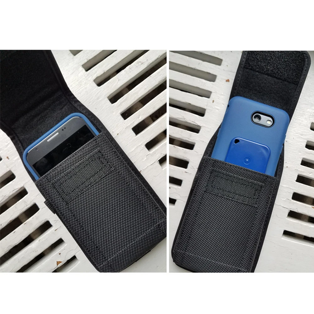 

Tactical Cell Phone Pouch Holster with Free D Buckle Protable Wallet Card Waist Pack Outdoor Sports EDC Nylon Carrying Case