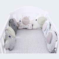 6pcsset baby bumper for newborns nordic thick soft bumpers in the crib for baby room decoration crib protector for infant cot