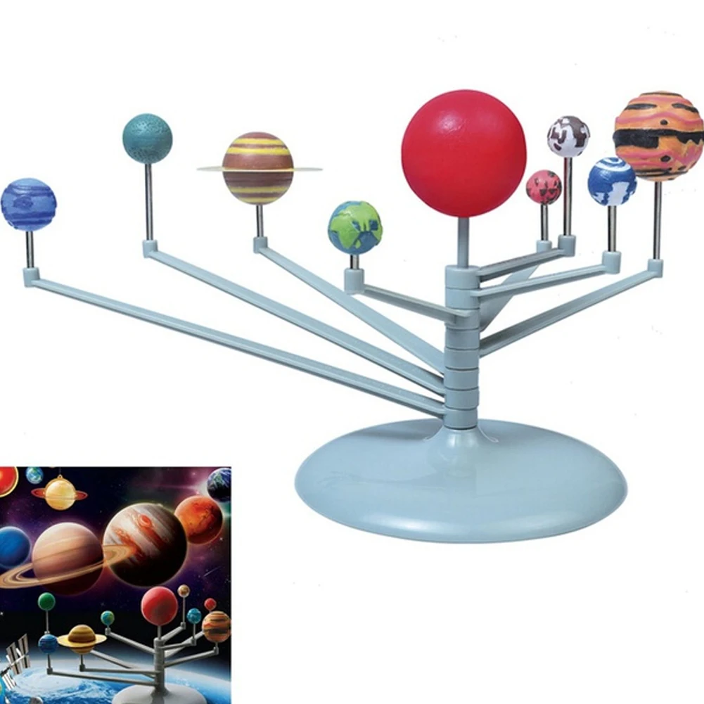 Solar System Build &ampNine Planets Model Set Dismounting Educational DIY Toy Gift |