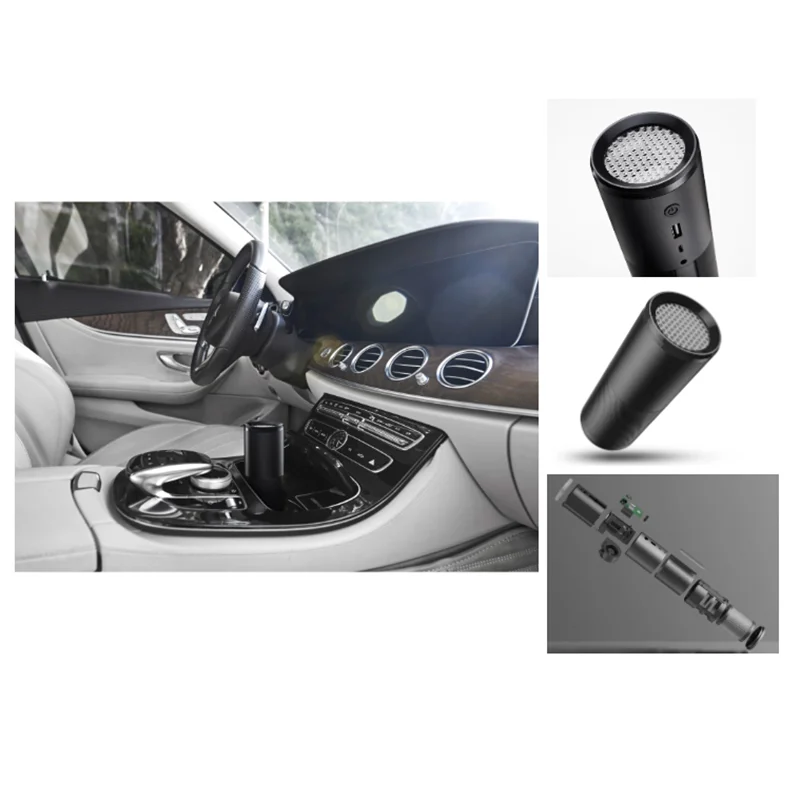 

LAMJAD New arrival 4 in 1 Car Air Purifier 3 in 1 with Hepa Filter Anion Generator Aromatherapy