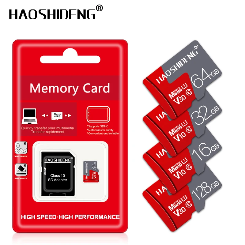 Карта Micro SD TF 50 шт. 16 ГБ 32 64 класс 10 флэш память карта Microsd для смартфона