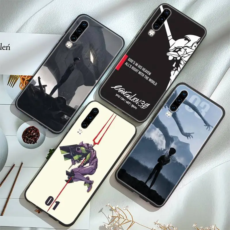 

Evangelion Soft Phone Case For Huawei P20 30 40 Pro Mate 20x 30 40 Pro Nova6 7 Honor 9X 10