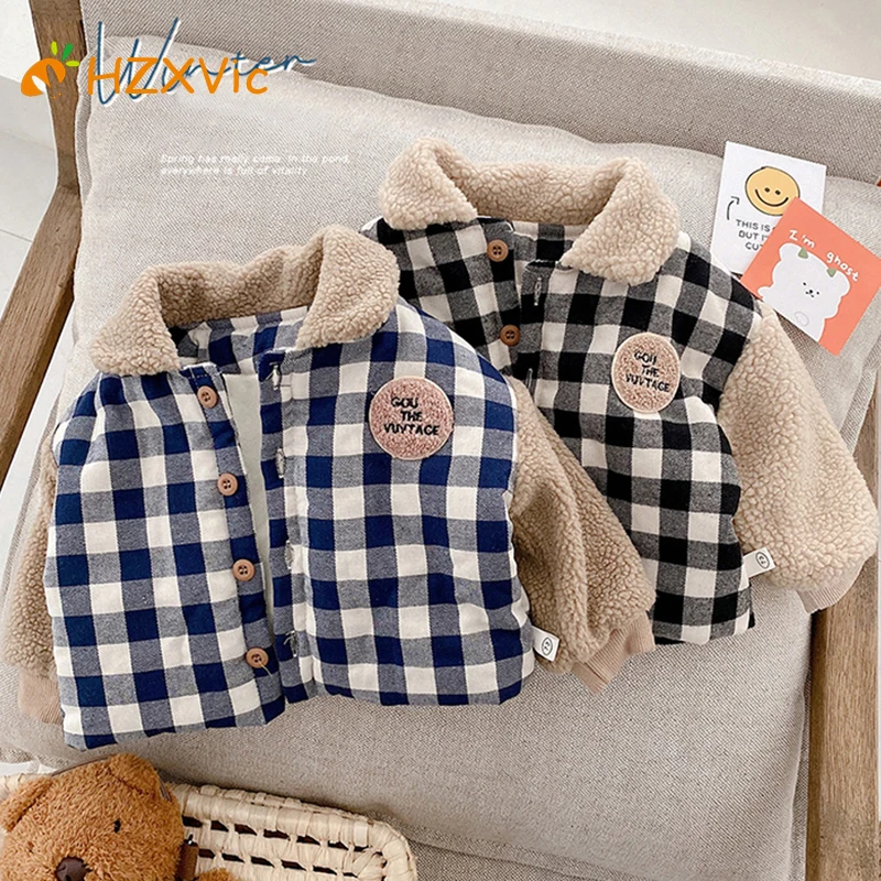 

Children's Outerwear Jacket For Girls Plush Winter Hoodie Kids Clothing Infant Thicken Sweater Boys Yolar Fleece Warm Coats