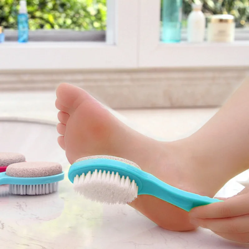 

side natural exfoliating Feet Clean Massage Tool Double Side Natural Stone Grinding Tools Exfoliating Rubbing To Rub The