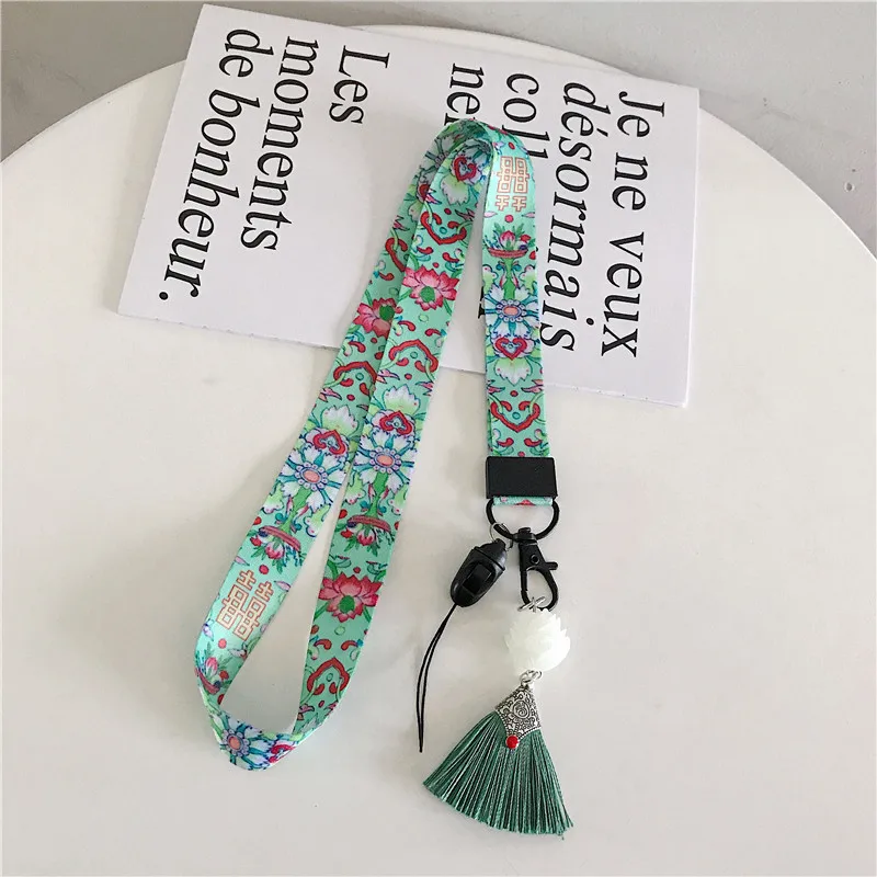Style 4 Многофункциональный ремешок для мобильного телефона веревка ретро кисточка лента для беджей чехол для телефона Цветок висячий веревка Лариат для телефона чехол s - Цвет: Style 4