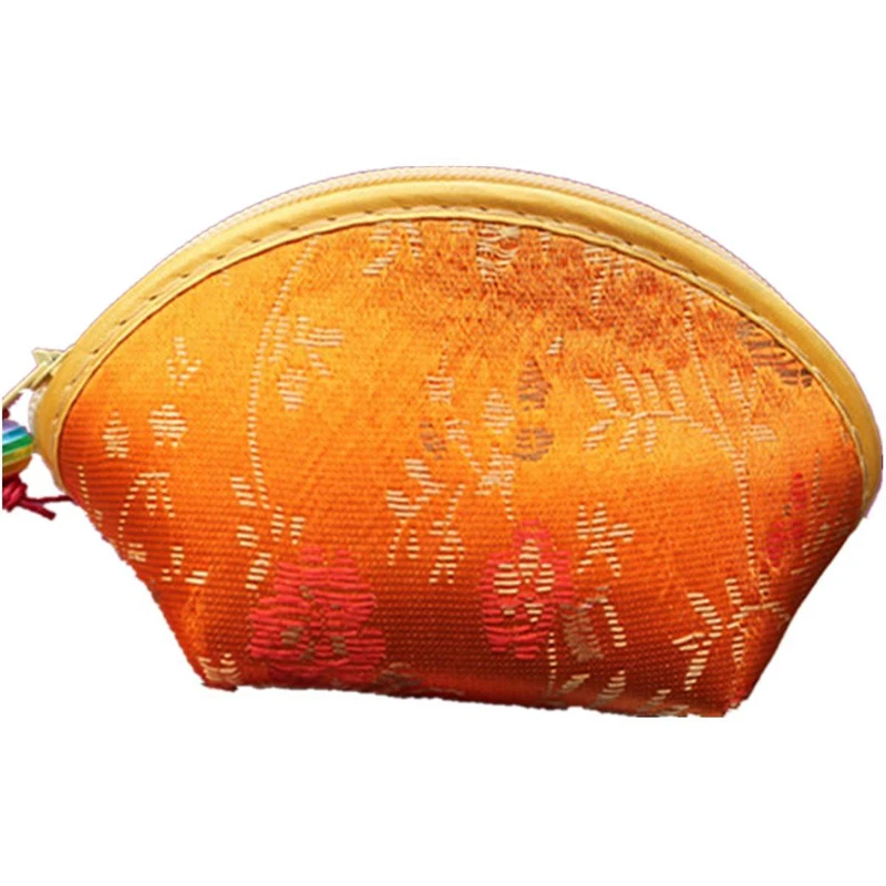 Китайский шелковый кошелек с вышивкой сумочка для мелочи маленький случайный |