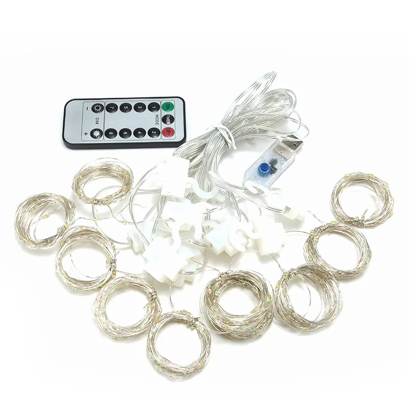 СВЕТОДИОДНАЯ Гирлянда-занавеска с дистанционным управлением 3 м | Дом и сад