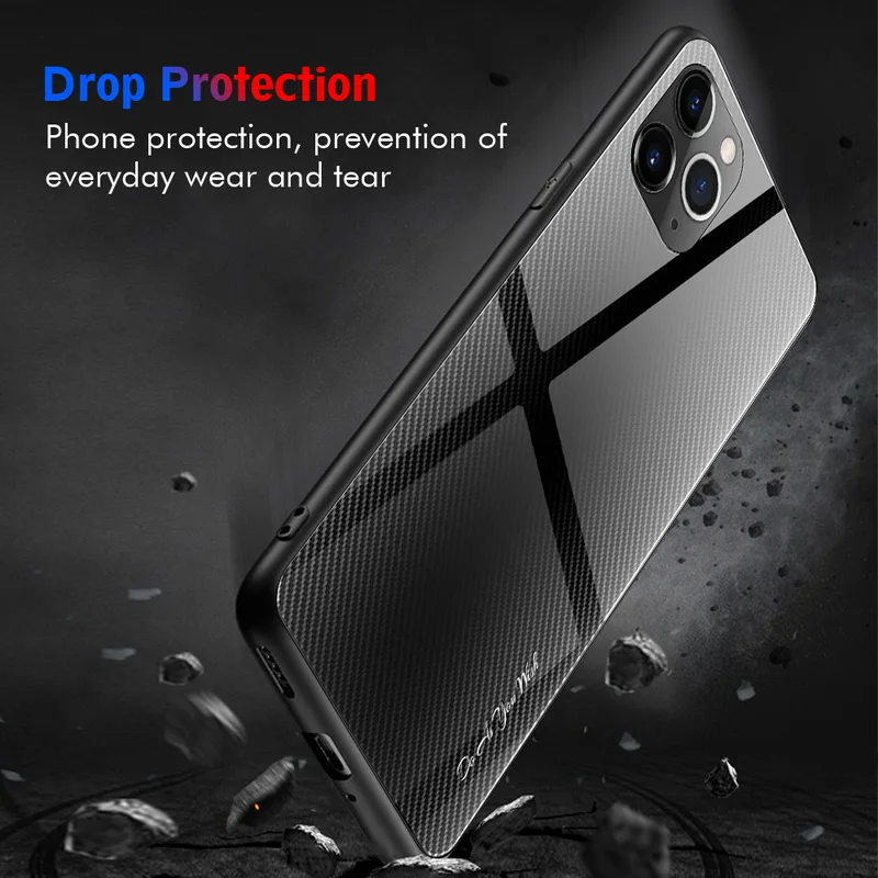 MOESOE для iPhone 11 Pro Max XR XS X 8 7 6 S градиентный стеклянный чехол противоударный