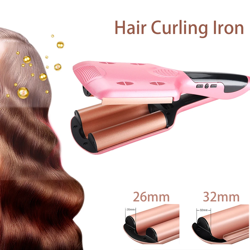 Профессиональные щипцы для завивки волос плойка с керамической пластиной 26 32 мм