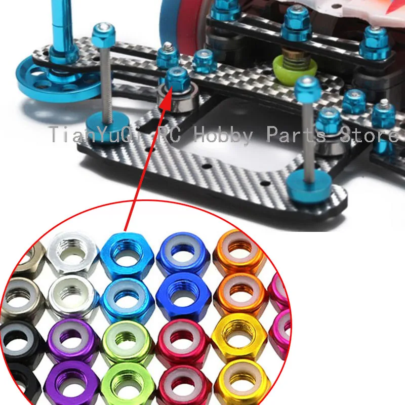 50 шт алюминиевый сплав m2 гайка