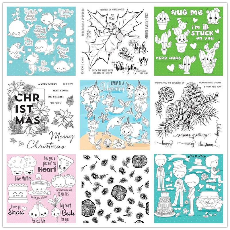 Новое поступление картонная коробка и прозрачный штамп для скрапбукинга