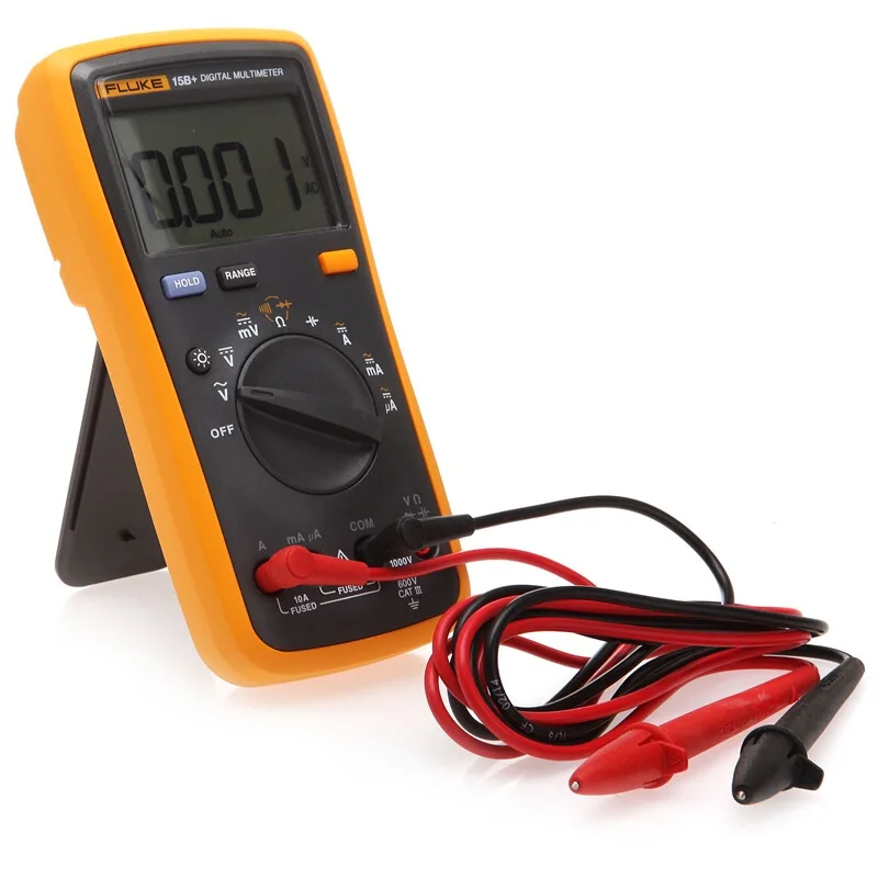 Цифровой мультиметр FLUKE 15B + с автоматическим диапазоном 4000 отсчетов измеритель