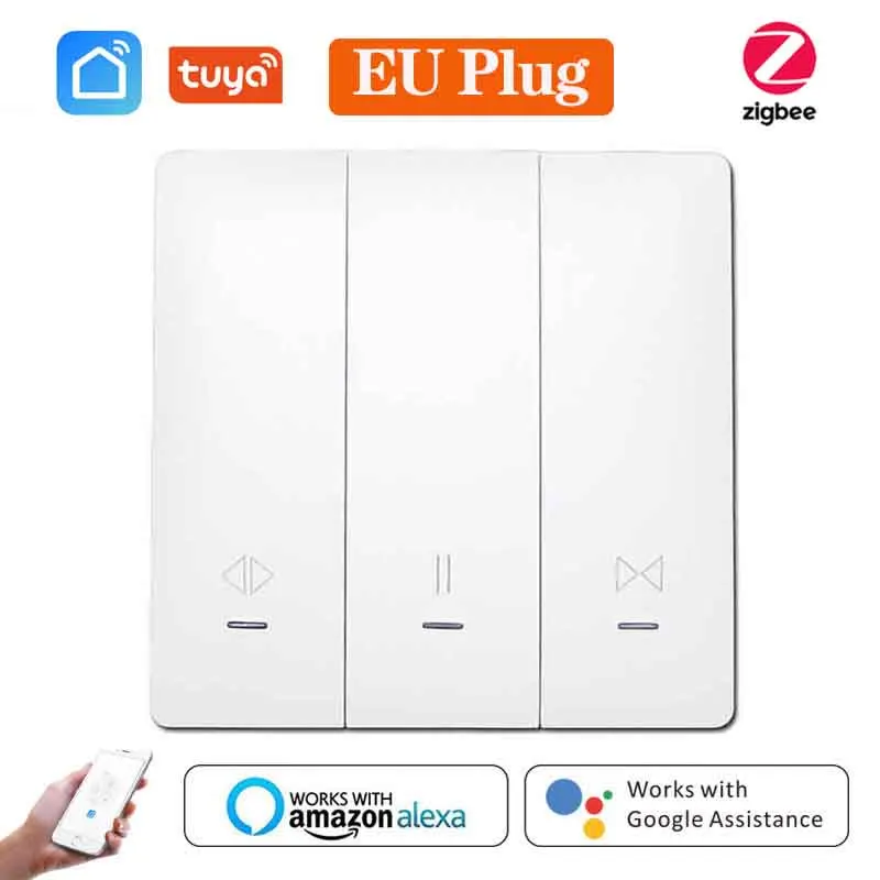 

Tuya Zigbee Smart Life 3.0 Gordijn Blind Schakelaar Voor Rolluik Elektrische Motor Google Home Alexa Echo Voice Control Diy