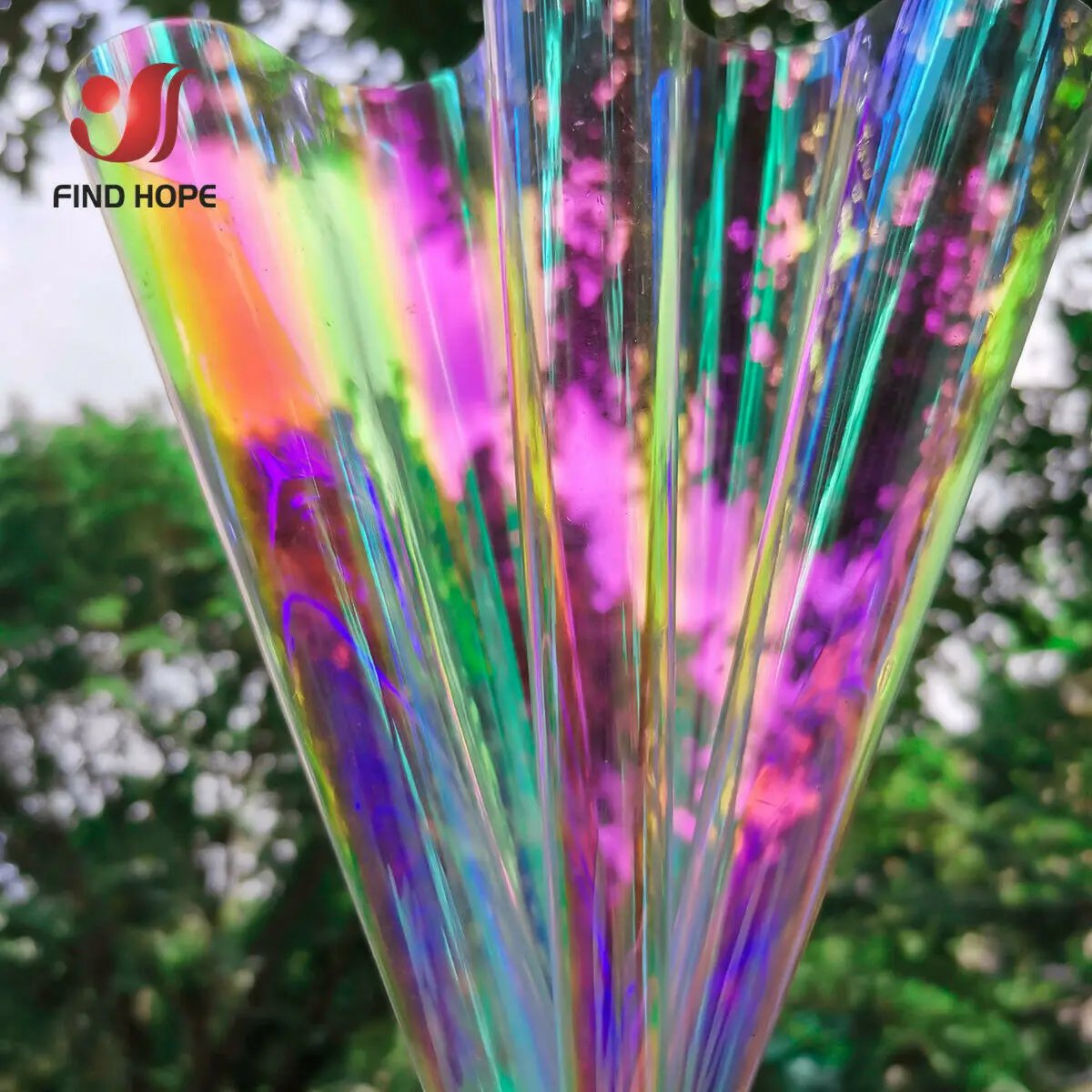 Лазерная Переливающаяся голографическая пленка прозрачная ткань из ПВХ