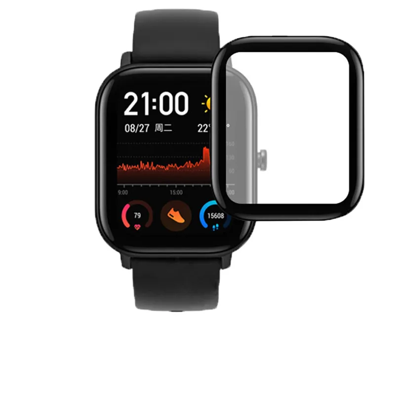 Для Xiaomi Huami Amazfit GTS защита экрана полное покрытие 3D изогнутая композитная Гибкая защитная пленка