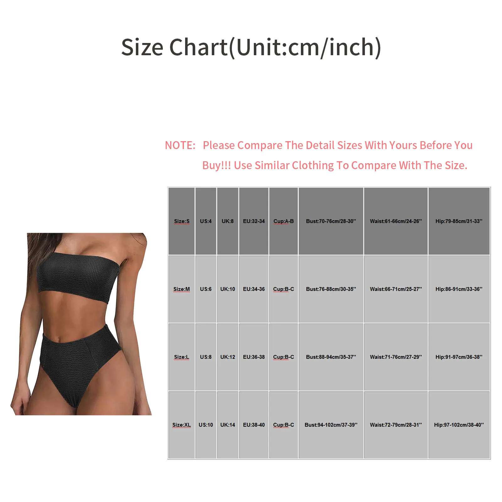 

Women's Summer Fashion Sexy Solid Color Bikini Split Swimsuit Beach Swimwear Female Women Beachwear Swimwear Bather Bathing Suit